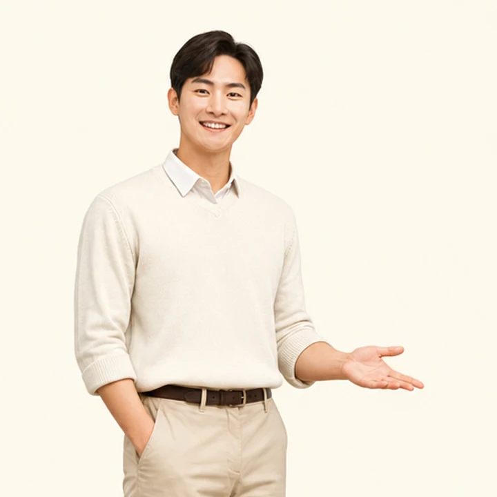 소나타 중고차 장기렌트카 상담 신청을 안내하는 담당자